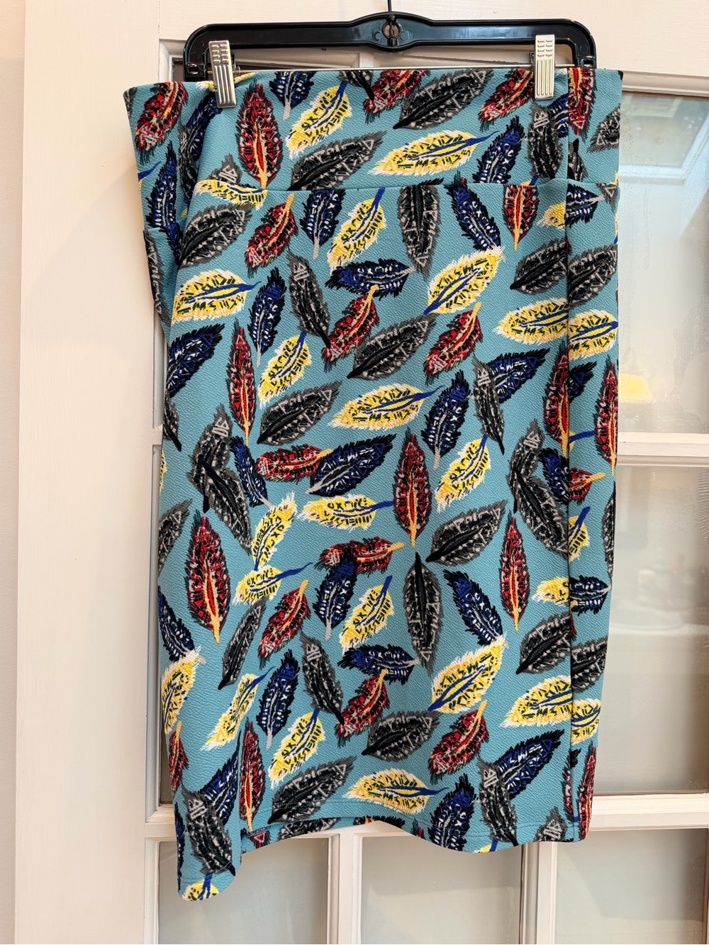 LuLaRoe Fall Leaf-Print Cassie Pencil Skirt Boho Chic Western Size XL